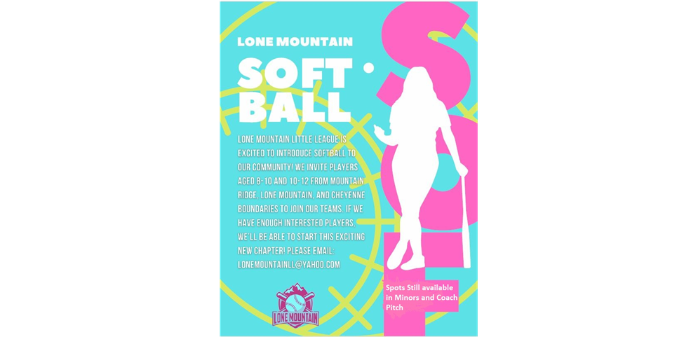 Still Have Openings in Softball Click to Register